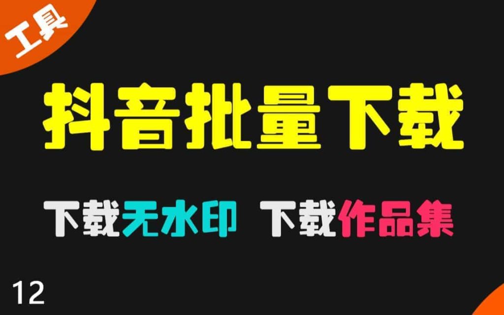 最新抖音视频批量无水印下载工具，支持批量解析，封面解析下载，免费无广告-数字宝库