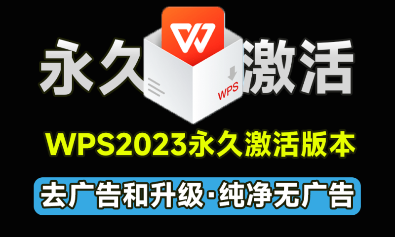 趁没失效，赶紧激活！WPS2023专业增强永久激活版，内置永久序列码，内置VBA去除广告和升级-数字宝库